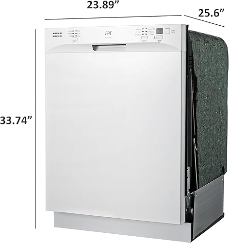 Miniatura 2 de SD-6501W Lavavajillas de bañera alta de acero inoxidable incorporado de 24  Energy Star con secado térmico - Blanco