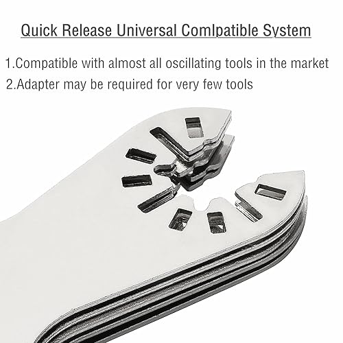 Miniatura 4 de Ettonsun 5 cuchillas oscilantes de diamante, cuchillas de sierra de corte de mortero multiherramienta para eliminación de lechada de arena y corte