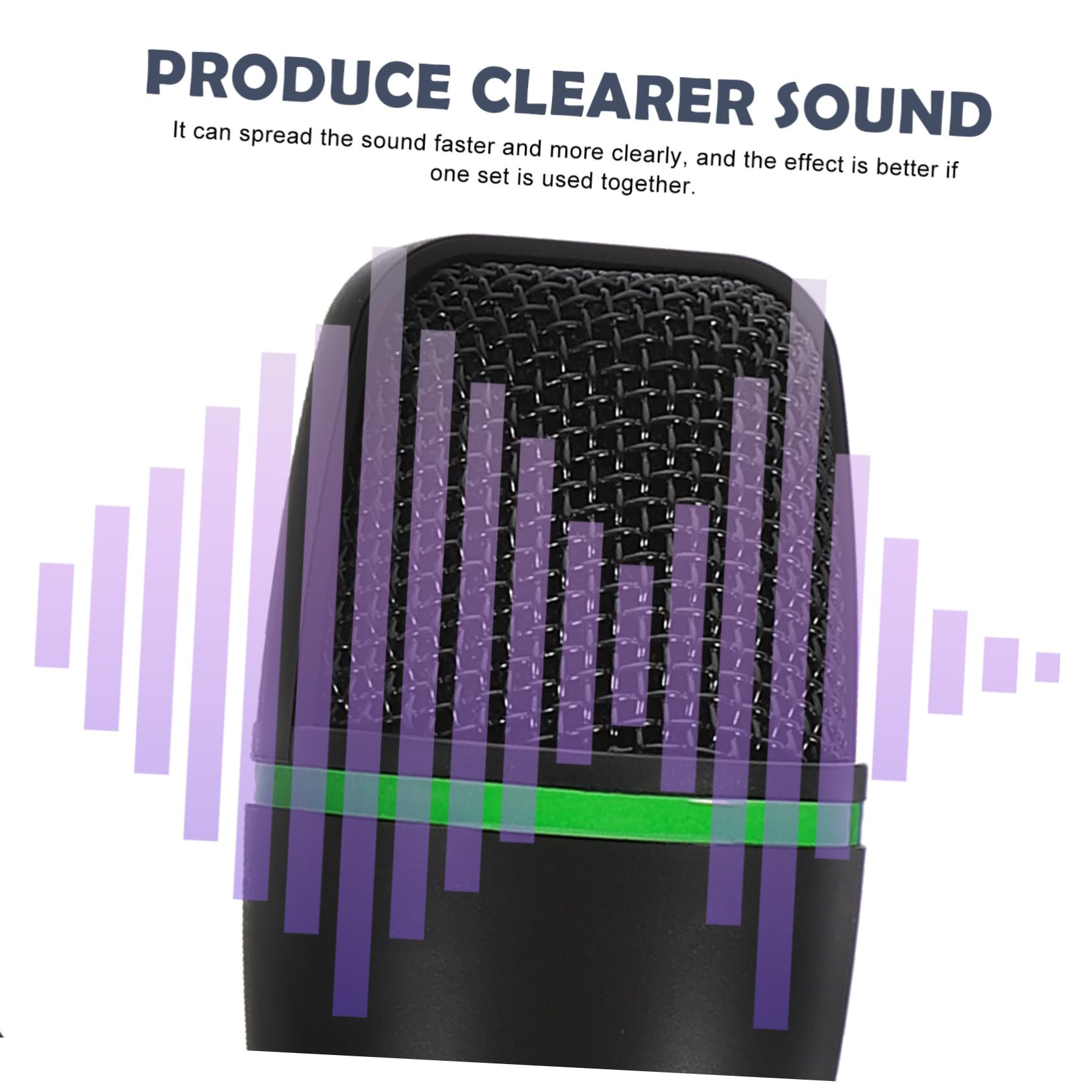 Yardwe 1Set Gaming USB Condenser Microphone for Noise Reduction Mic with Bracket Durable Design for Streaming Recording Studios Podcasts Black