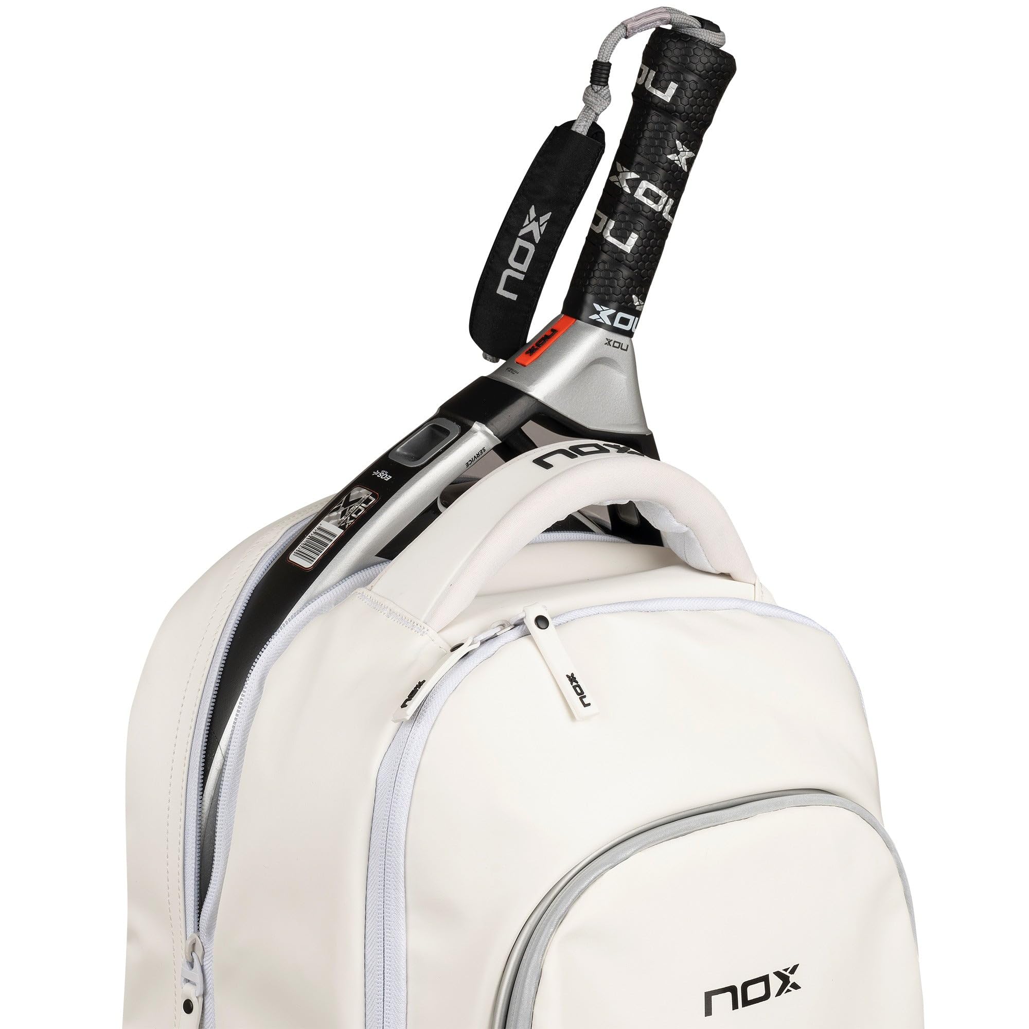 NOX Padel Backpack Pro Series | 28L Capacity Padded Racket & Laptop Protection | Ventilated Footwear Pocket & Padded Straps