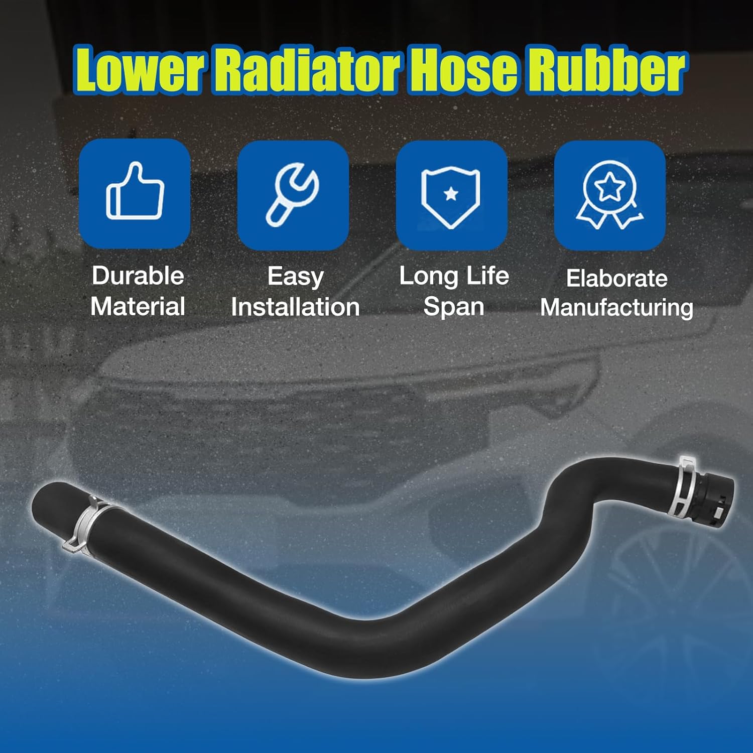 25410-D9500 Lower Radiator Hose Rubber Compatible With Kia Sportage 2.4L 2017-2022