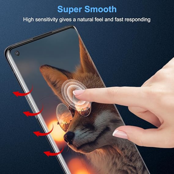 [2 Pack] Screen Protector for Oneplus 11, Plastic Screen Protector [9H Hardness][3D Curved][Anti-Scratch] Temper Glass Film