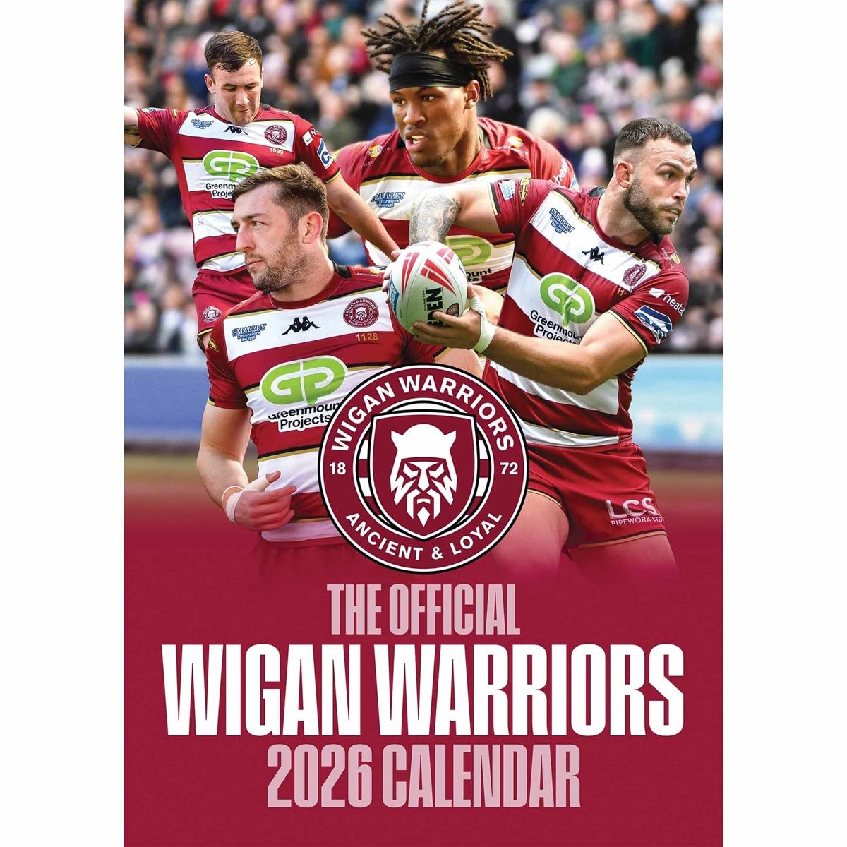 The Official Wigan Warriors Calendar 2026 by twocan design - 9781916755819