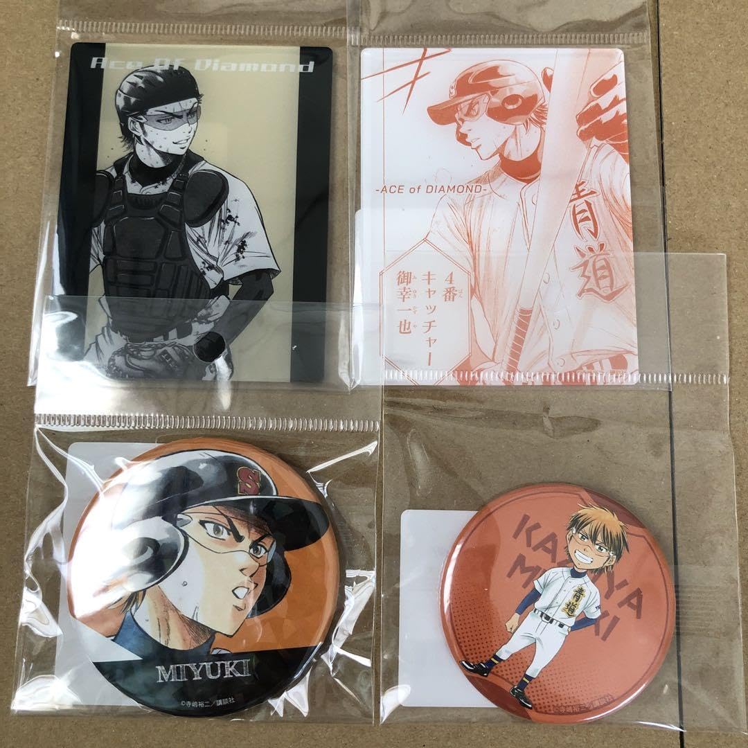 ダイヤのA DMMスクラッチ御幸缶バッジアクリルカードセット