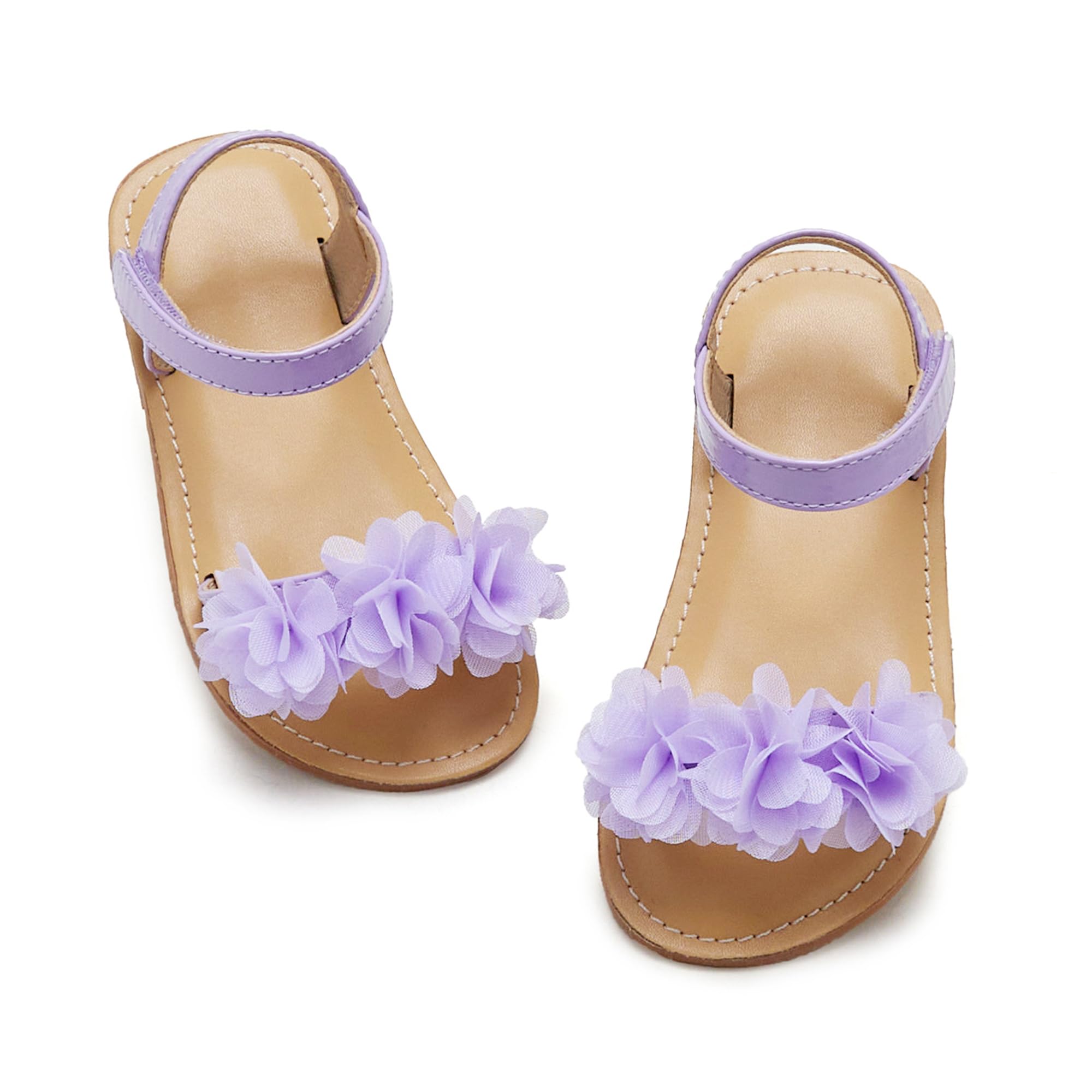 Otter MOMO Toddler Little Flower Girl Sandals Princess Dress Shoes Wedding