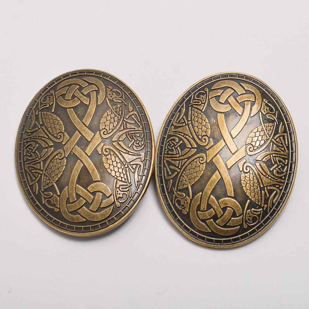GRACEART Viking Broche Médiévale (1 paire)