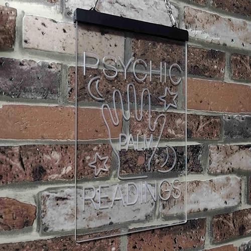 Miniatura 4 de ADVPRO Psychic Palm Readings Dual Color LED Neon Sign Blanco y Verde 16" x 24" st6s46-i3464-wg
