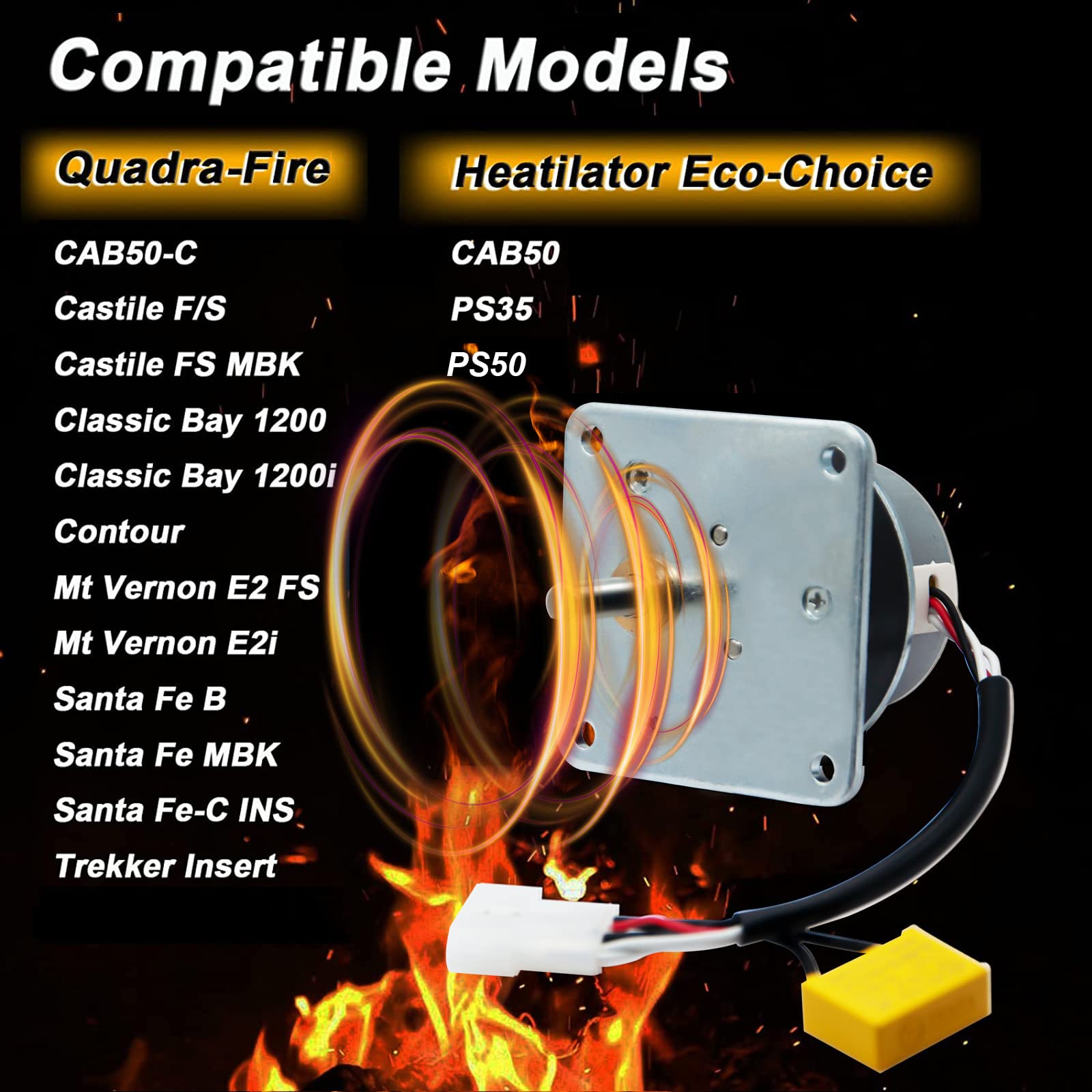 812-4421, 812-4420 Pellet Stove Auger Feed Motor Replacement Compatible  with Quadra-Fire Heatilator PS35, PS50, CAB50, 7000-500 PH (1 Year  Warranty)) : Amazon.co.uk: DIY u0026 Tools