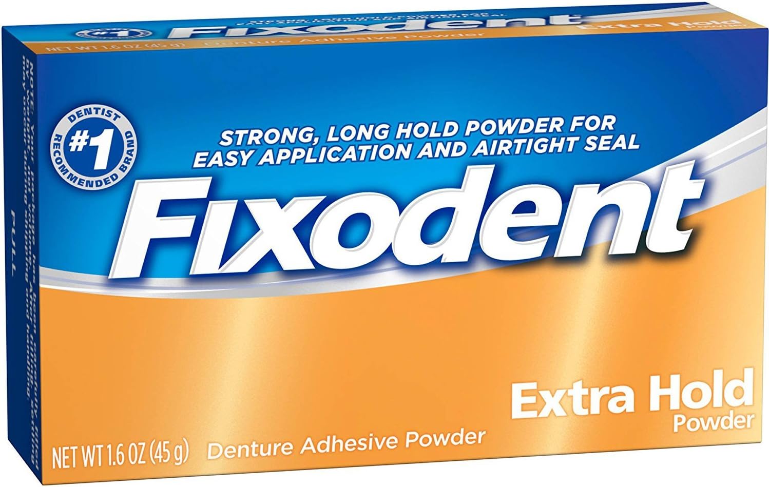 Pwd Ex Hold Size 1.6z Fixodent Extra Hold Denture Adhesive Powder