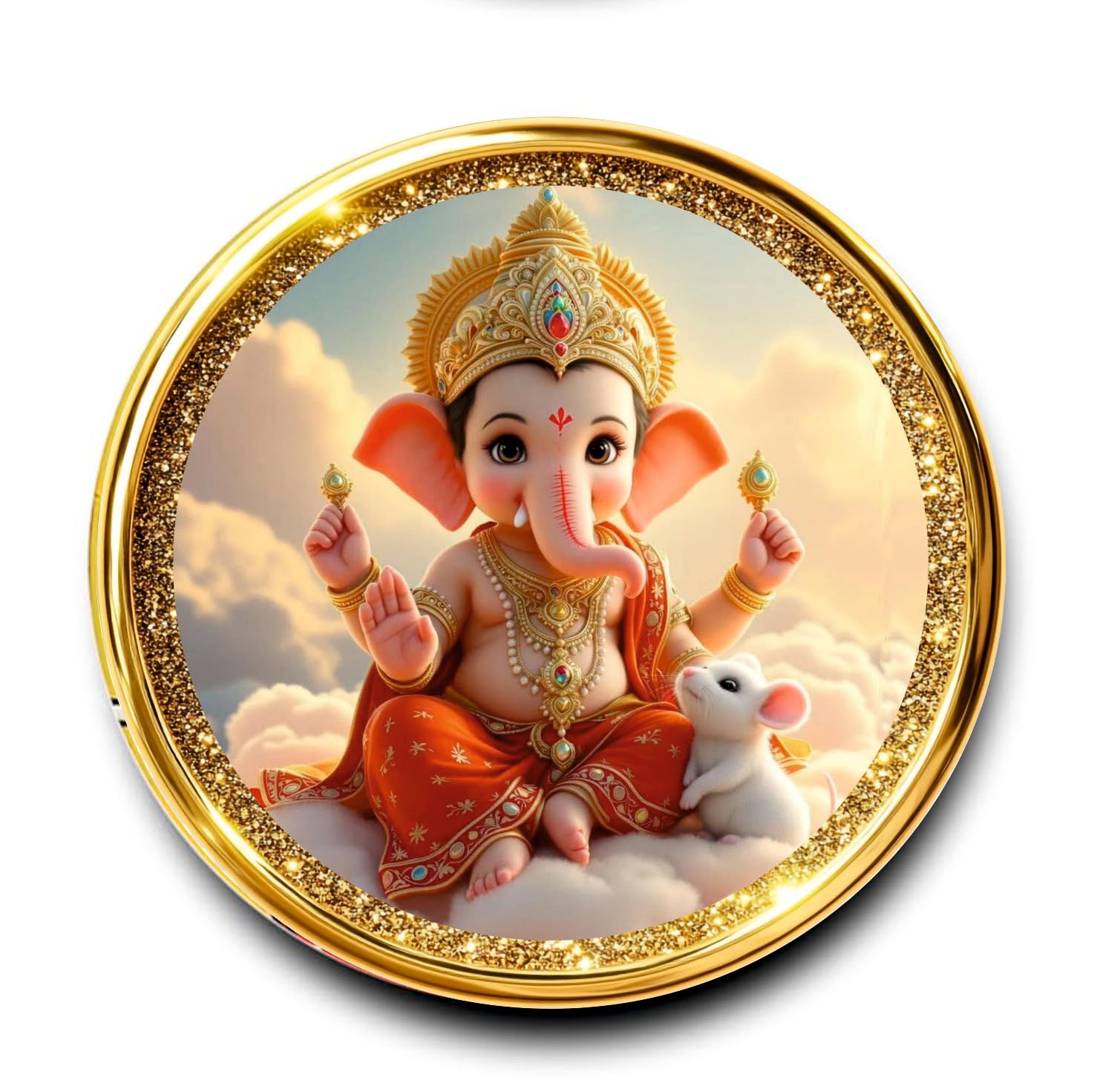 Flexeya Bal Ganesha Fridge Magnet - 10 cm | Perfect Kitchen Decor Accessory, Enhance Your Kitchen Decor with This Spiritual Magnet Gift-picture-21