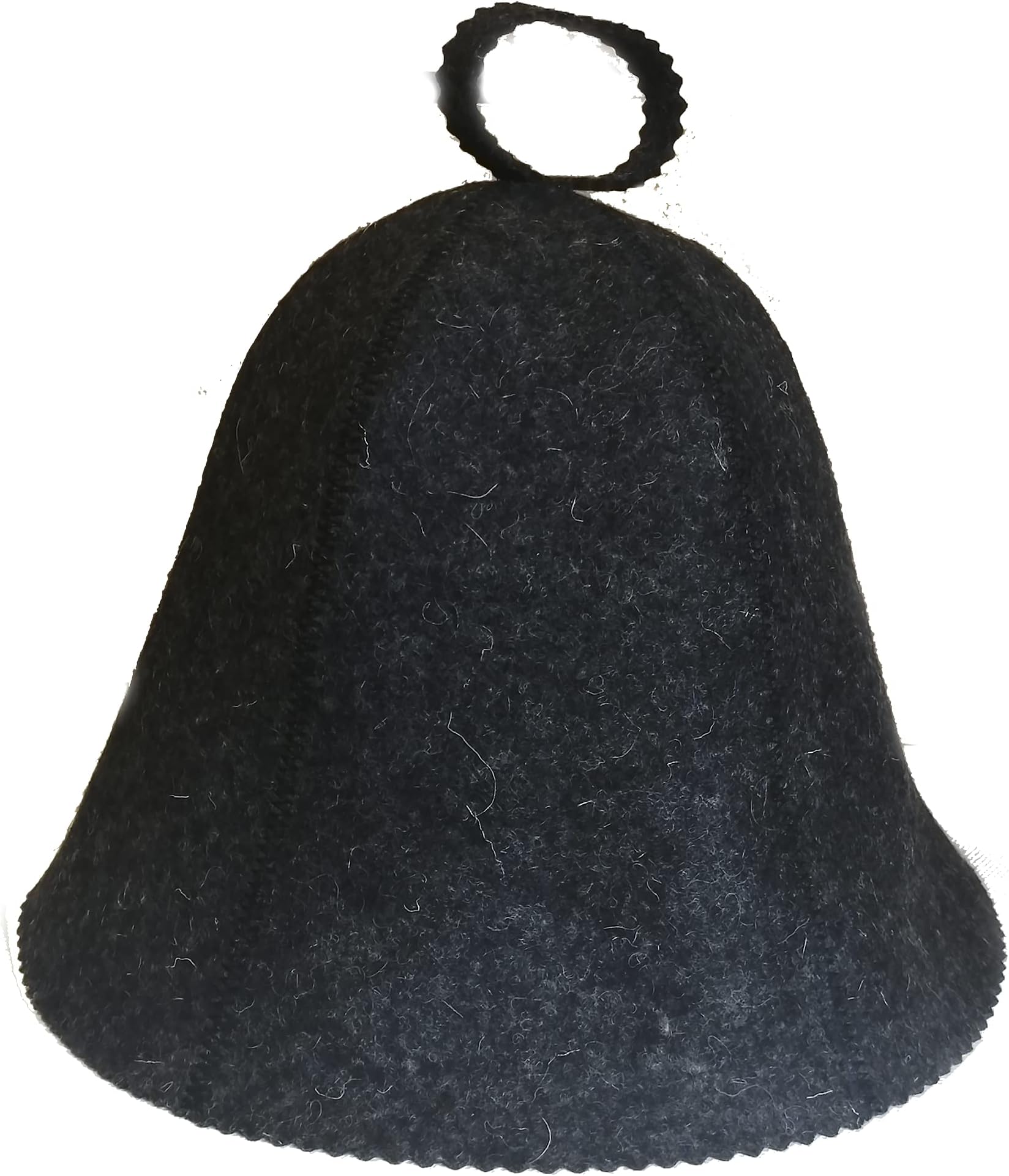 Sauna Hat Russian Banya Cap 100% Wool Felt Modern Lightweight Head Protection for Men and Women | Classic Dark Color
