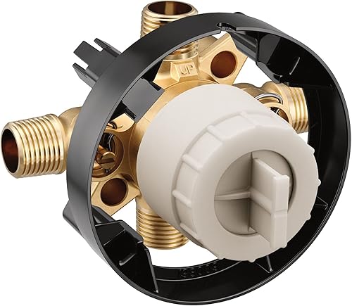 Miniatura 3 de Moen M-CORE U140CIS - Válvula mezcladora prefabricada para bañera y ducha de 4 puertos con conexiones CC/IPS y topes