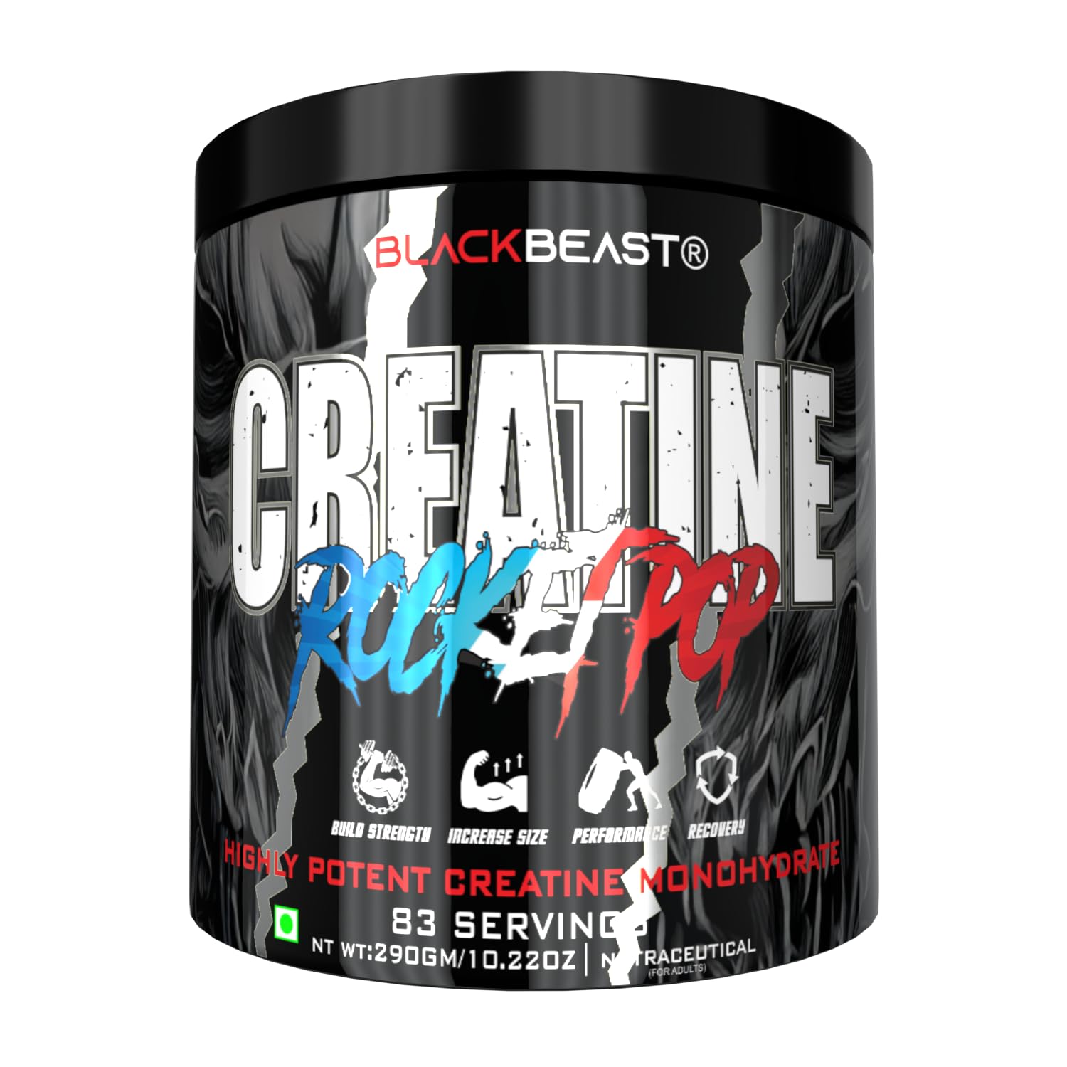 Black Beast Creatine 3000mg 83 Servings - Image 1