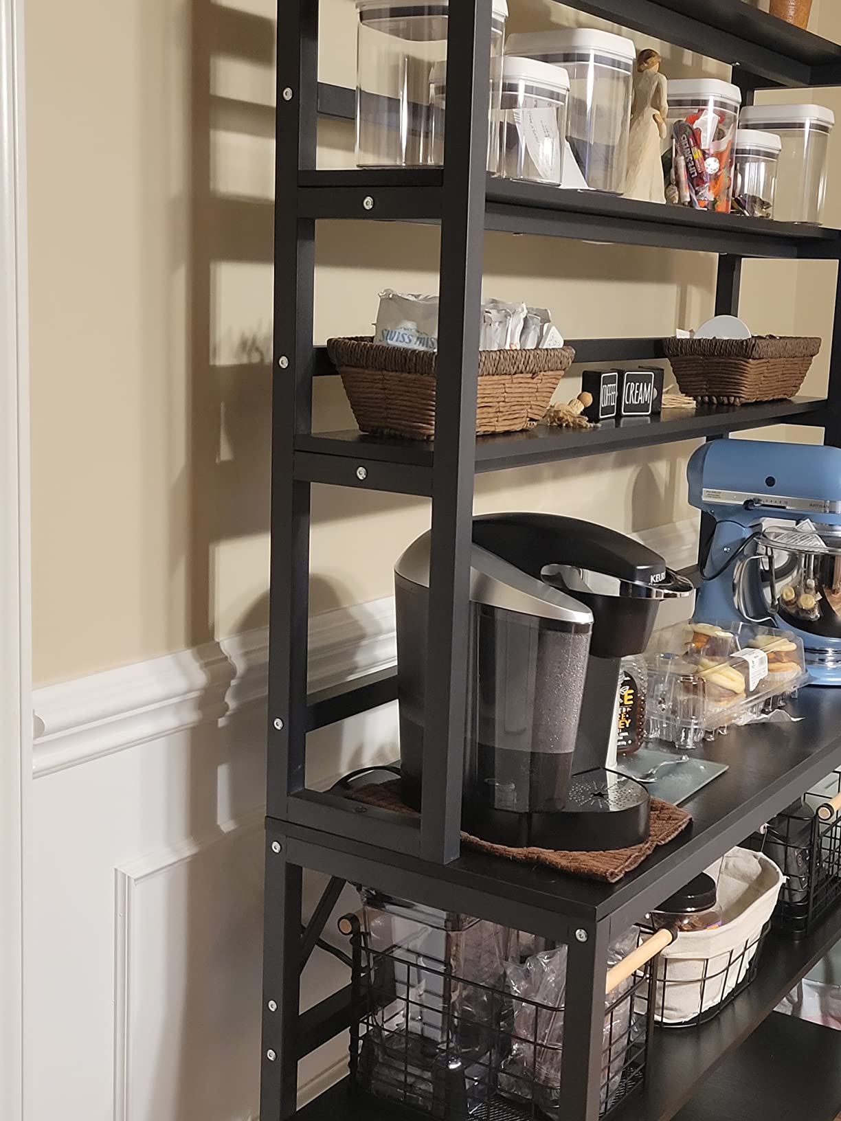 33/mo Finance Aquzee 6 Tiers Bakers Racks for Kitchens, Kitchen