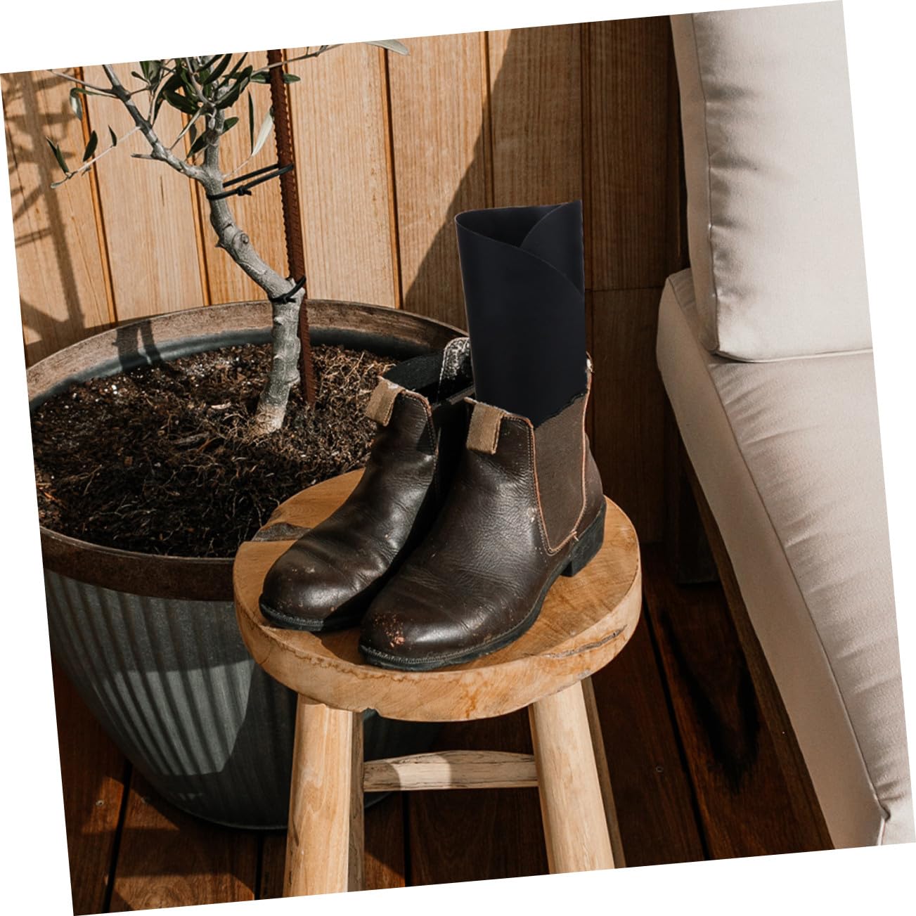 12 Stück Teiliges Stiefelformer Einlagen Lange Stiefelhalter mit Gerader Platte Wiederverwendbare Boot Shaper Inserts Formschutz für Hohe Stiefel Verhindert Verformung Praktische