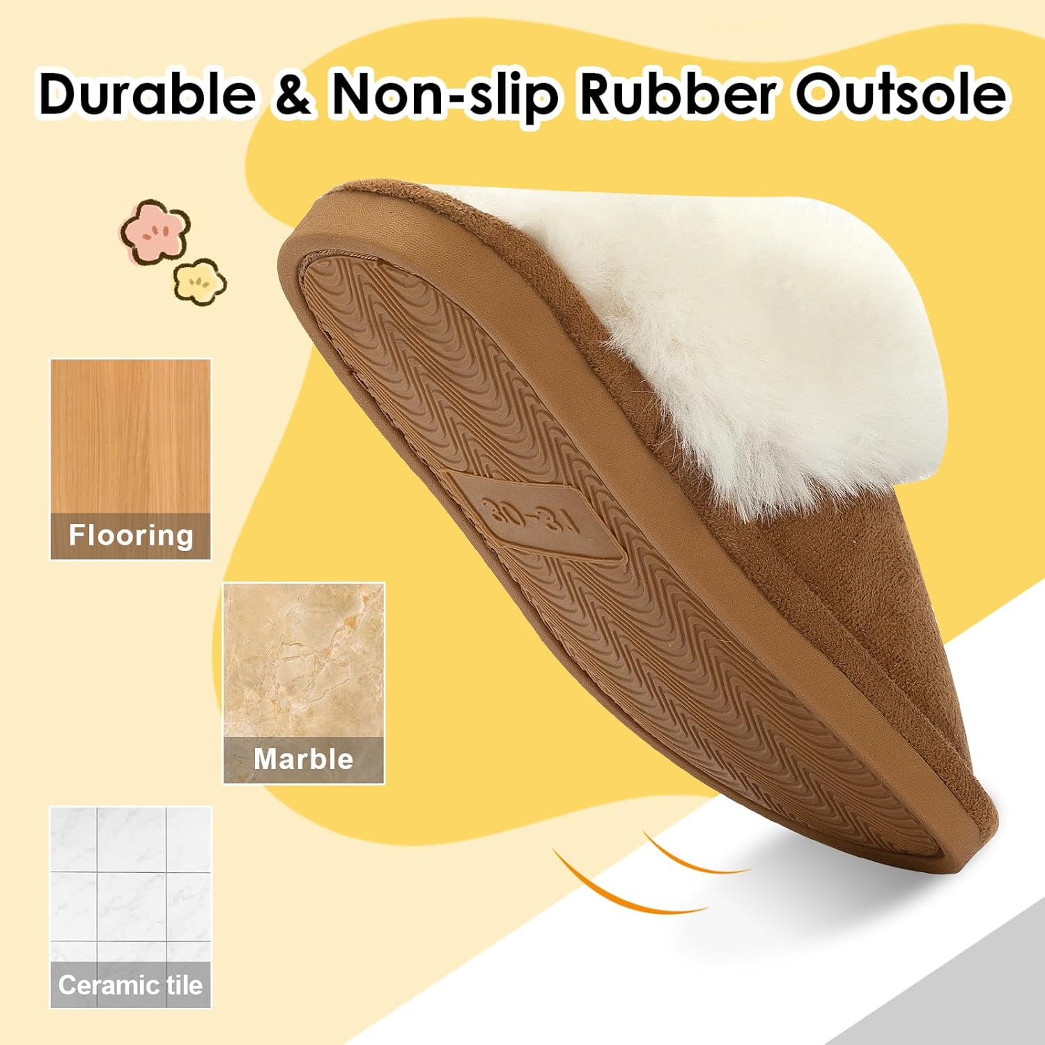 Kids Slippers Girls Boys Faux Fur House Slippers Fuzzy Indoor Shoes Warm Memory Foam Soft Plush Bedroom Slides - Image 6