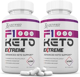 (2 Pack) F1 Extreme Pills 1675MG New & Improved Formula Contains Apple Cider Vinegar Extra Virgin Olive Oil Powder Green Tea Leaf 120 Capsules