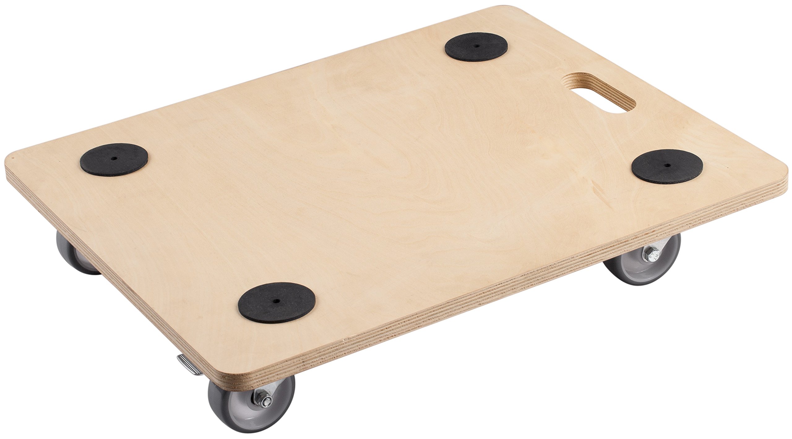 Meister transporte Roller 590 x 490 mm – 200 kg Resistencia – contrachapado – Ruedas de poliuretano