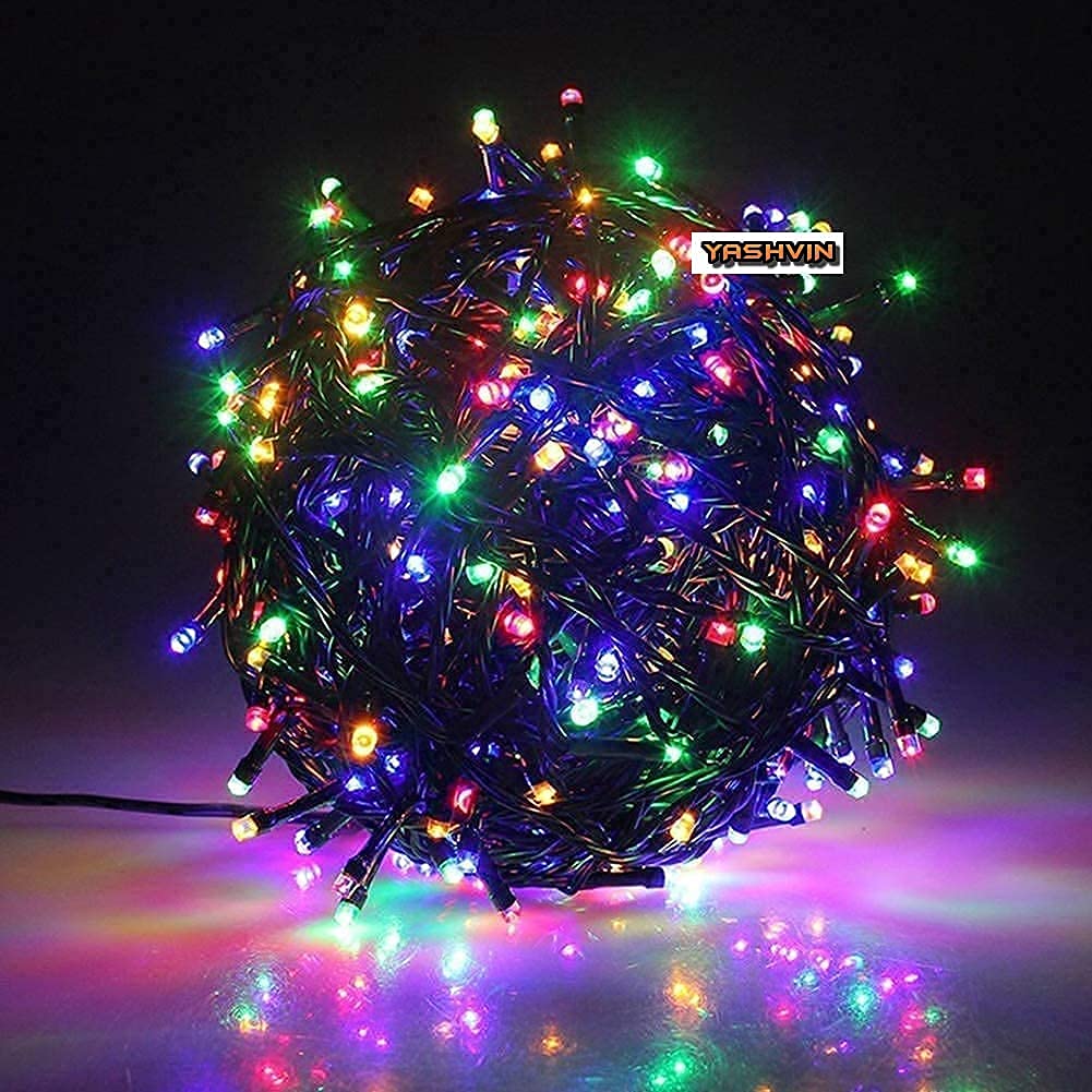LED RGB String Light 50 Meter (164 Ft) with 40% More Brighter Bulb Automatic Pattern Change for Any Festival/Diwali/Christmas/Events/Home Decoration AVA100A