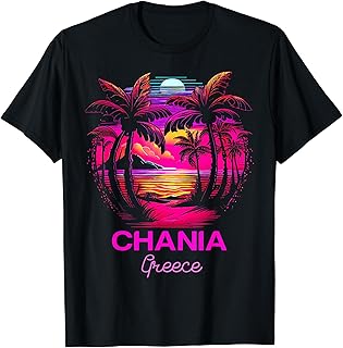 Greek Greece Beach holiday vacation Chania T-Shirt for Men Women Kids