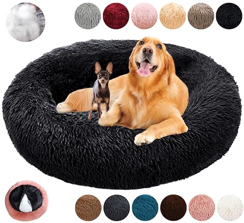 KZhanmy Cama Perro Grande Redonda Cama de Perros Gatos Cómodo Suave Cálido Felpa Donut,Antiestres Lavables…