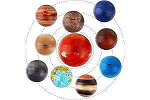10PCS Mini Foam PU Stress Balls, Solar System Planets Squeeze Balls