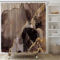 Vista 11 de Cortina de ducha gris naranja abstracta moderna arte estético para el hogar, juego de decoración de baño, incluye ganchos