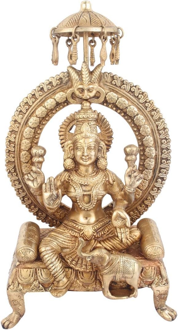 Statuestudio Hindu Goddess Sitting Lakshmi Statue