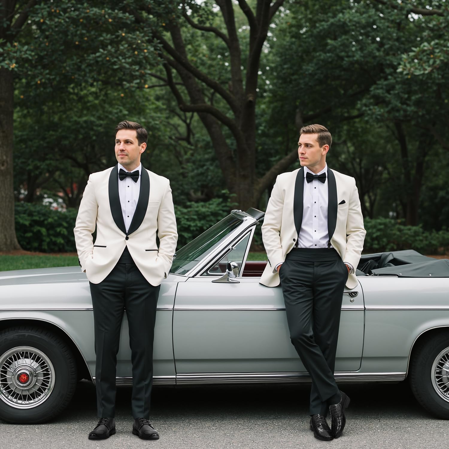 Jousen Mens Dress Shoes Tuxedo Patent Oxford Classic Comfortable Dress Shoes for Men