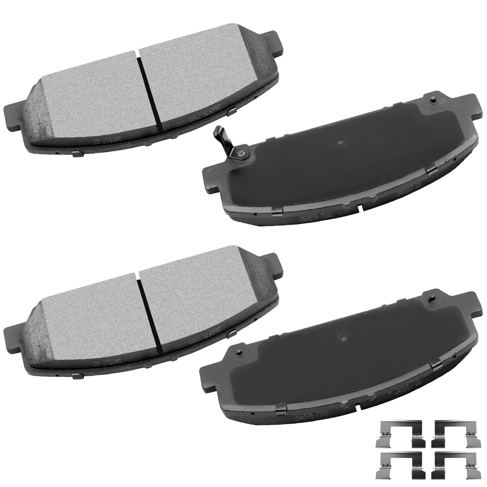 cciyu D1286 Front Ceramic Brake Pads Kits 4pcs Fit For 2005-2010 For Infiniti For QX56,2006-2012 For Nissan For ARMADA,2007-2010 For Titan