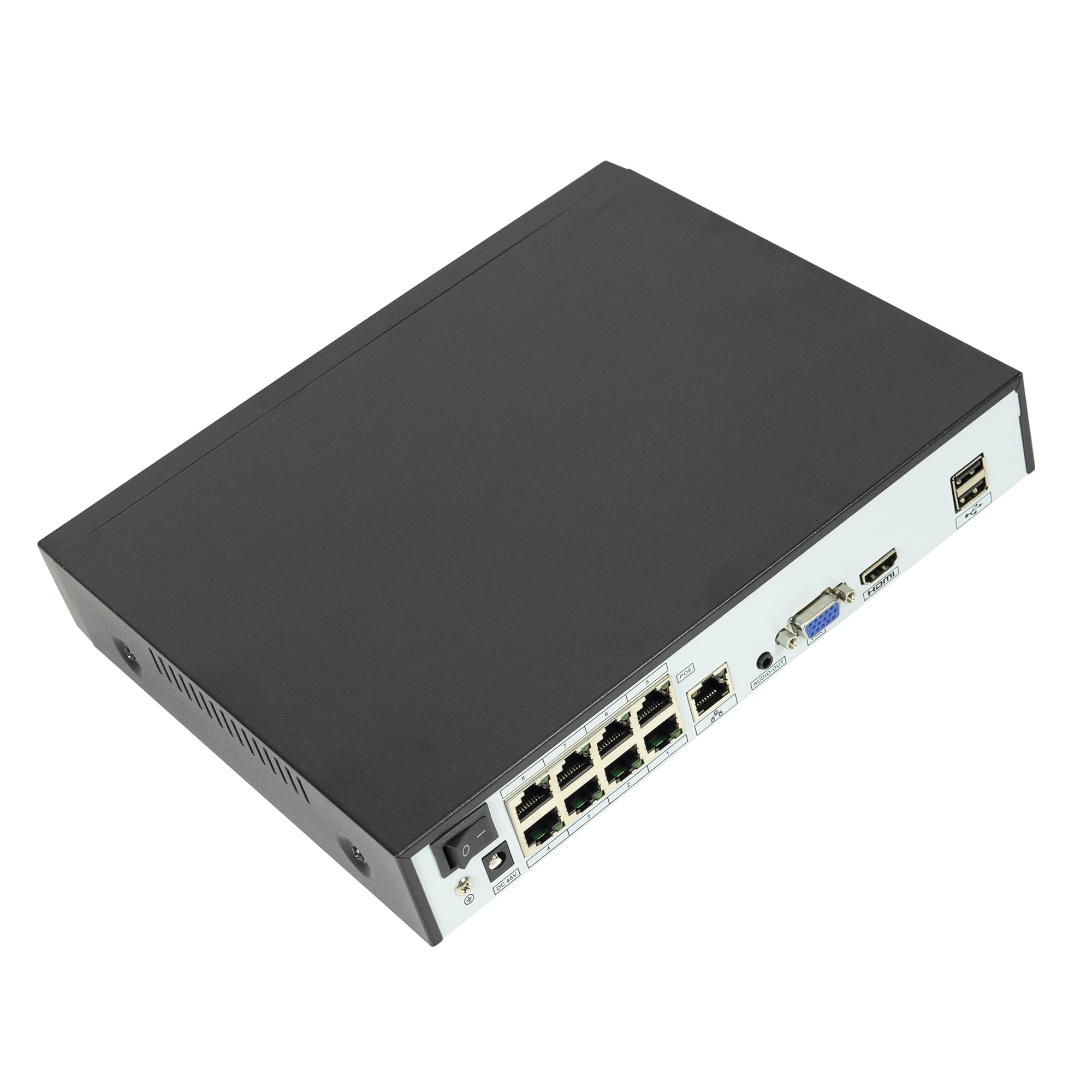 PNI House IP716J, 16 Channel 4K 8MP DVR, Black, 8 POE & 8 IP Channels, HDD Media Format, Ethernet & USB Connectivity - Image 2