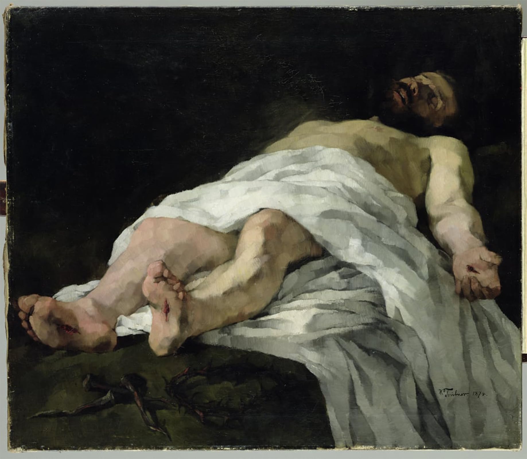 ARTXLXXBN Famous Art Print Poster Vintage Wall Art Christ Taken Down From the Cross by Heinrich Wilhelm Truebner Canvas Art Poster for Home Decor 60x90cm