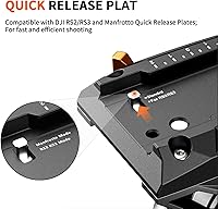 Vista 4 de COMAN Trípode de cámara con cabezal fluido, trípode compacto ligero para cámara con monopie desmontable aleación de aluminio y placa QR para cámara