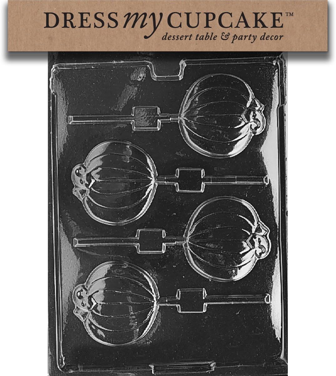 ドレスMy Cupcake dmch088チョコレートキャンディ金型プレーンパンプキンLollipop、ハロウィン、