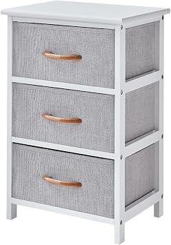 With 3 Drawer Coffee Table Living Room Magazine Bedside Table Cabinet Storage Bedroom Furniture Table Home Decor