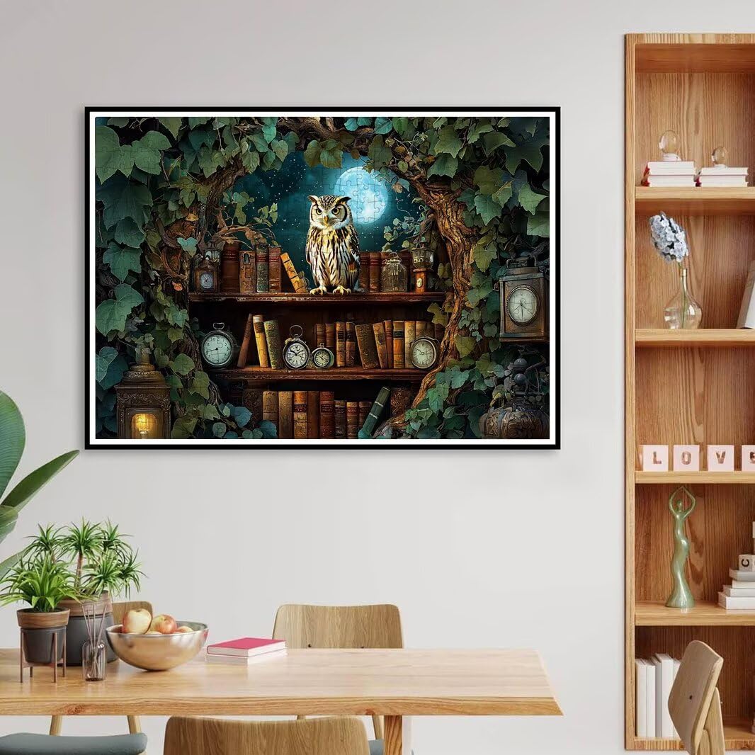 Puzzle Gufo, Puzzle 1500 Pezzi Arte per Adulti, Regalo Uomo e Donna -4723