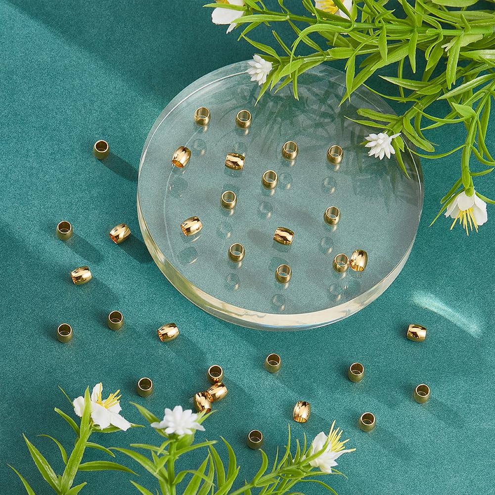 Unicraftale 50 Pièce 5 Styles De Perles En Acier Inoxydable Perles Rondes Perles De Surface Lisse Perles En Metal En Vrac Pour La Fabrication De Bijoux A Bricoler Soi Meme Tro