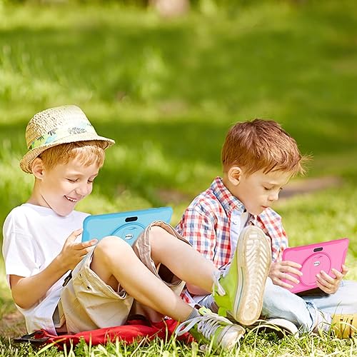 Miniatura 7 de Tableta para niños, tableta Android para niños de 10.1 pulgadas, tableta de 64 GB para niños con funda, cámara dual, WiFi, Bluetooth, GMS,