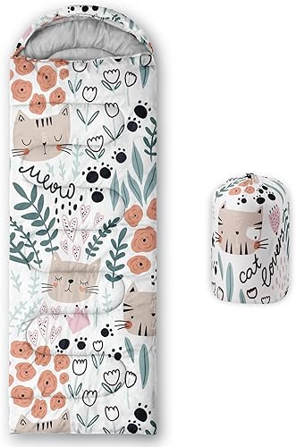 CVHOUSE Saco de dormir para camping, 3 estaciones, clima cálido y fresco, ligero, saco de dormir impermeable para adultos y niños, viajes y al aire