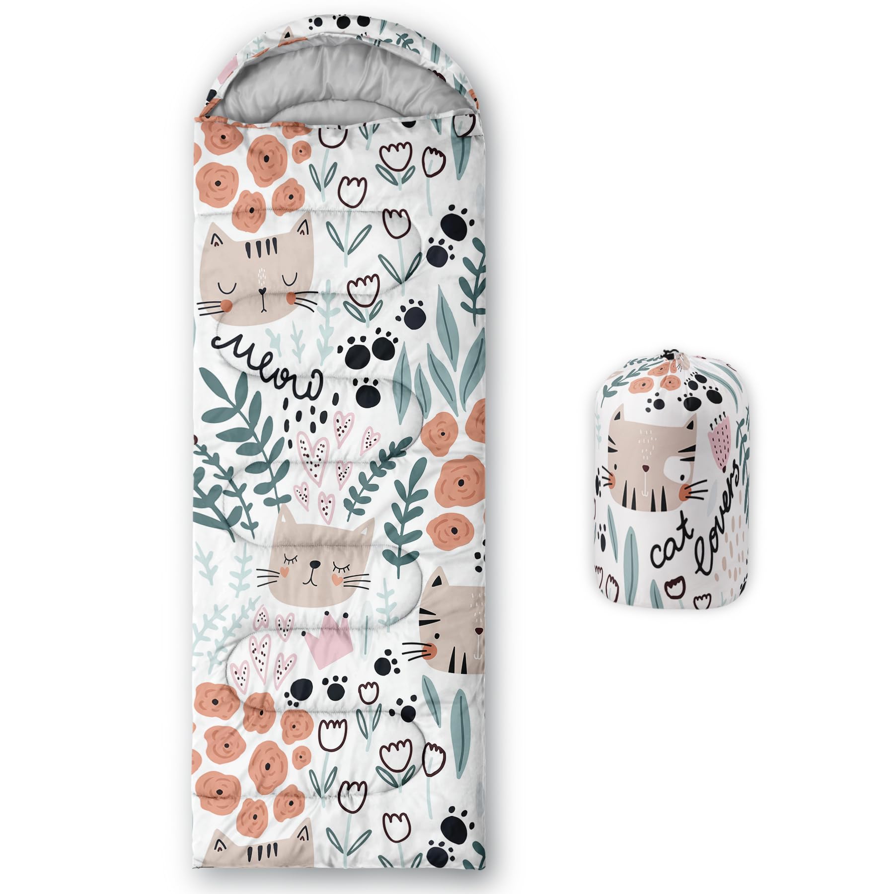 CVHOUSE Camping Sleeping Bags,3 Season Warm & Cool Weather,Lightweight,Waterproof Sleeping Bags for Adults & Kids,Traveling,and Outdoors,Camping Gear