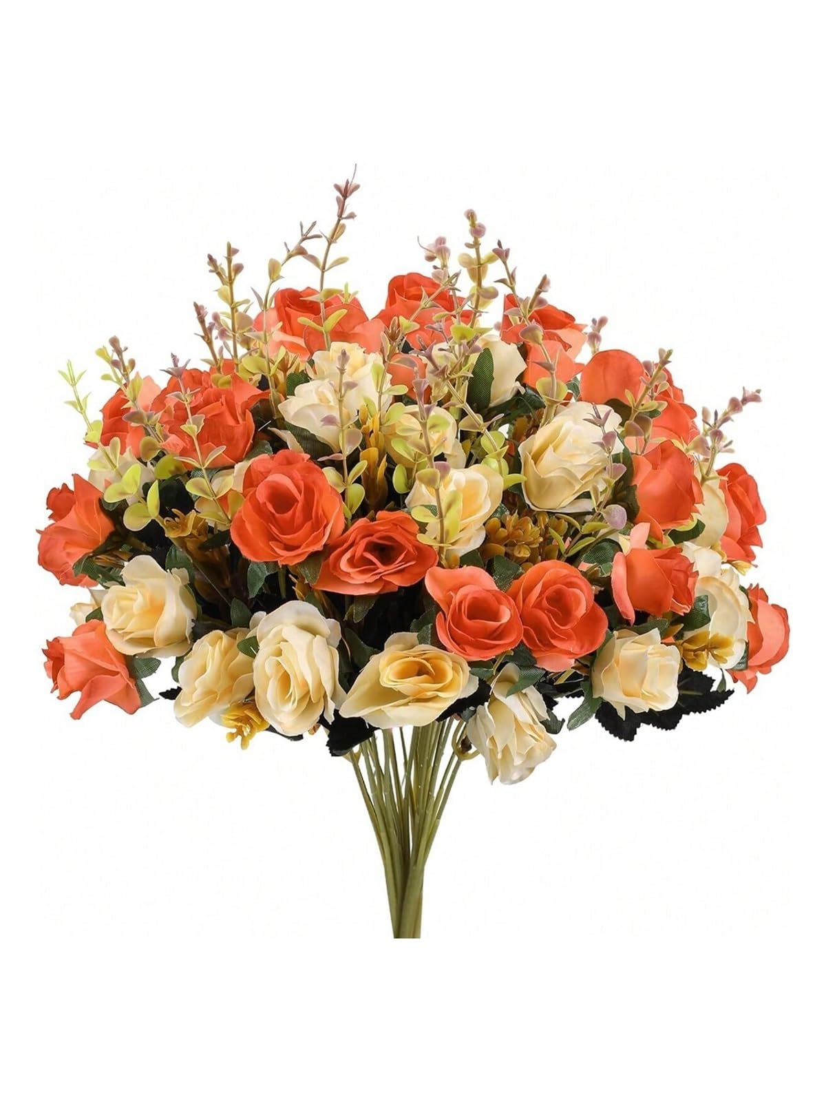 Dcrxz Artificial Flowers 10pcs Silk rose Artificial Flowers Wedding Home Garden Decoration bride Bouquet Diy gift Scrapbooking Wreaths wall Photography prop(4)