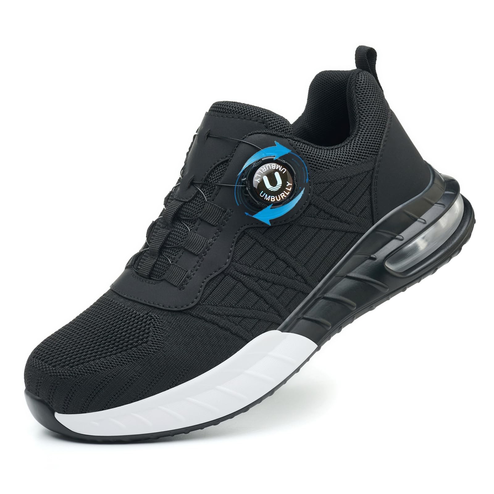 Zapatos de Seguridad para Hombre Mujer Ligeras Colchón de Aire Zapatillas de Trabajo con Punta de Acero Transpirable Antideslizantes