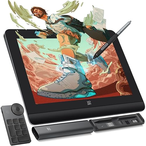 XP-PEN Artist Pro 14 Gen2 Drawing Tablet with Screen，Drawing Monitor Display 16K Pressure Levels, X3 Pro Battery-Free Stylus, 1920 * 1200 Display, 123% sRGB, Mini Keydial, for Digital Sketch, Paint