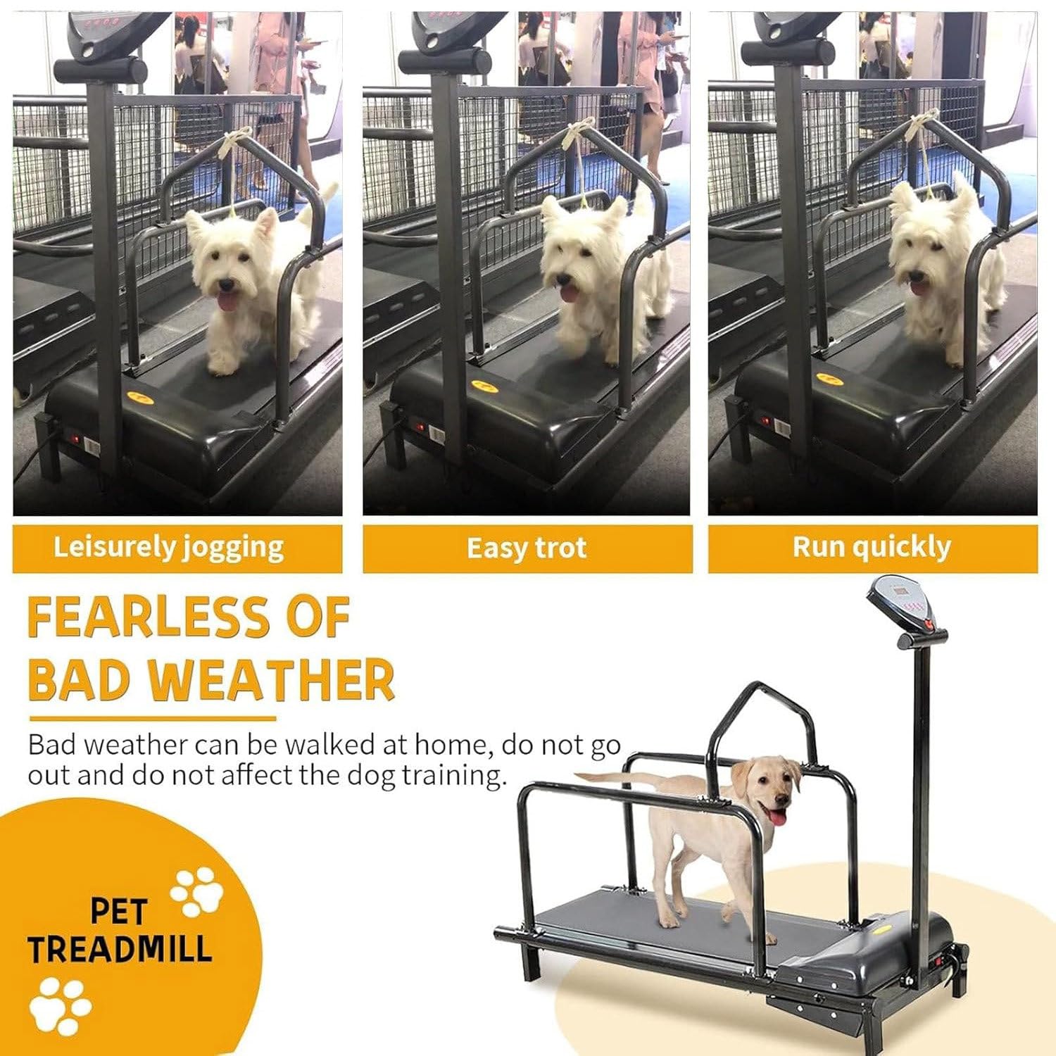 Hundelaufband Für Kleine Hunde, Indoor-Haustier-Laufmaschine, Hundelaufband Für Kleine Hunde, Elektrisches Hundelaufgerät, Sicherheitsschalter-Design, Verstellbare Geschwindigkeit, Bis Zu 80 KG,Black
