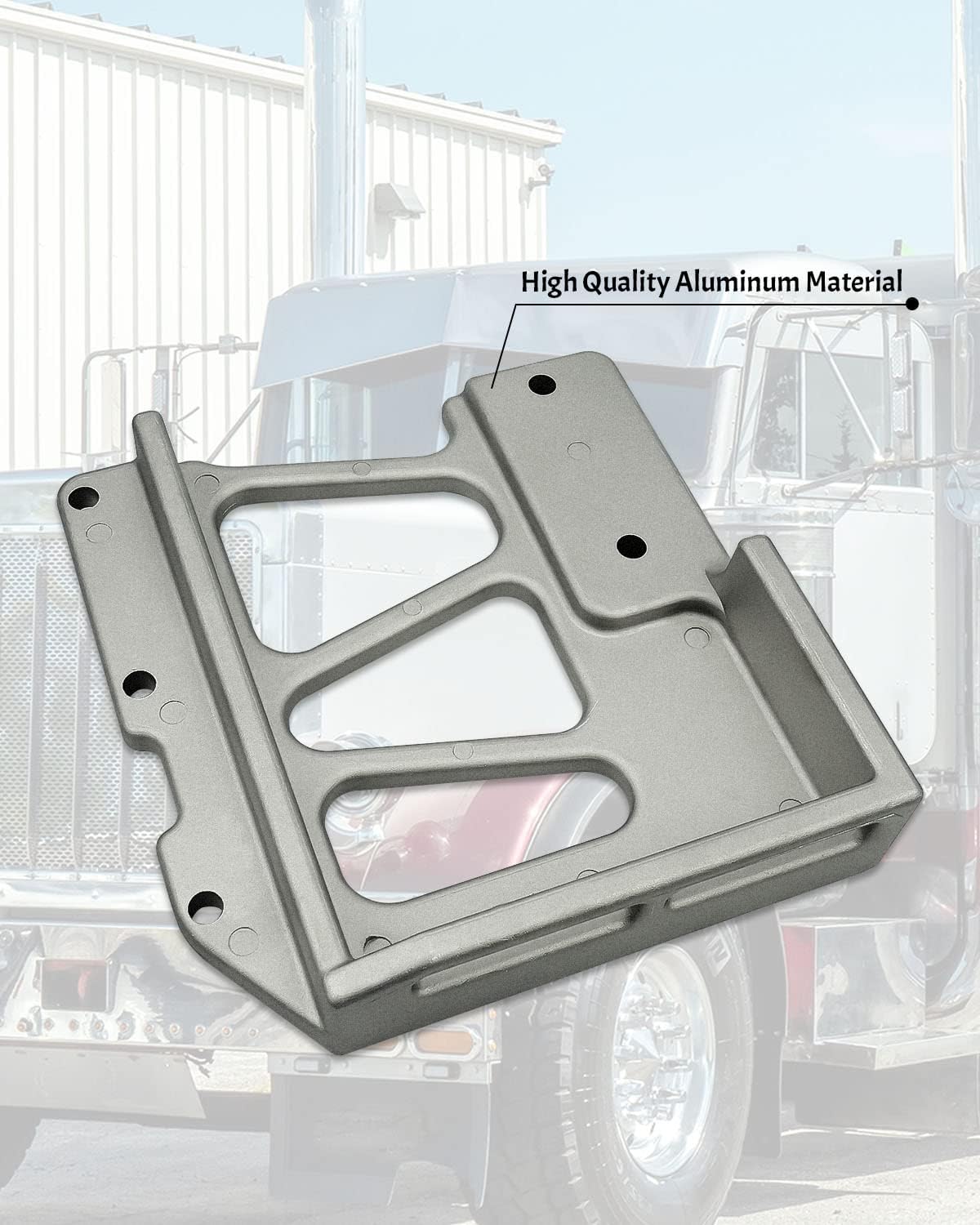 1304286L Left Driver Side Hinge Hood Upper Pivot Bracket Fit for Peterbilt 379 378 Hinge Replace 13-04286 13-04286L 23-15273 13-04726 13-04727