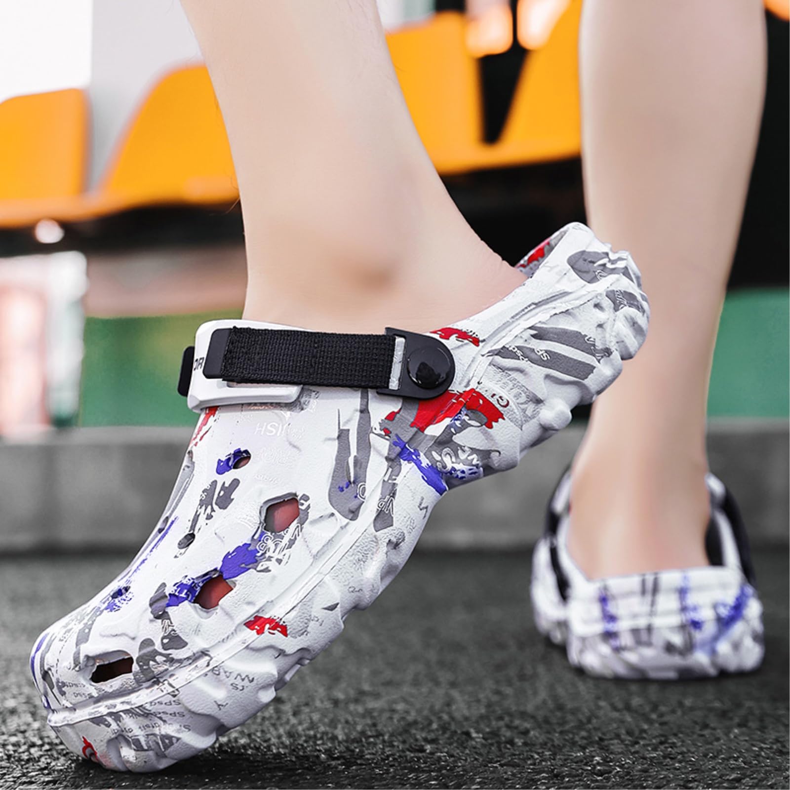 Lekkie klapki Eva Clog Unisex wsuwane kapcie szybkoschnące oddychające zegarki ogrodowe dla mężczyzn kobiet kryty brązowy-40