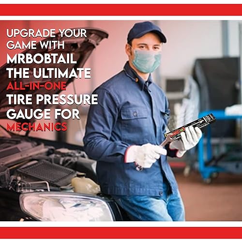 Miniatura 8 de MrBobtail Medidor digital de presión de neumáticos  230 PSI Heavy Duty Recargable para semi camiones, camionetas, automóviles, SUV, Vans, RVs, UTV,