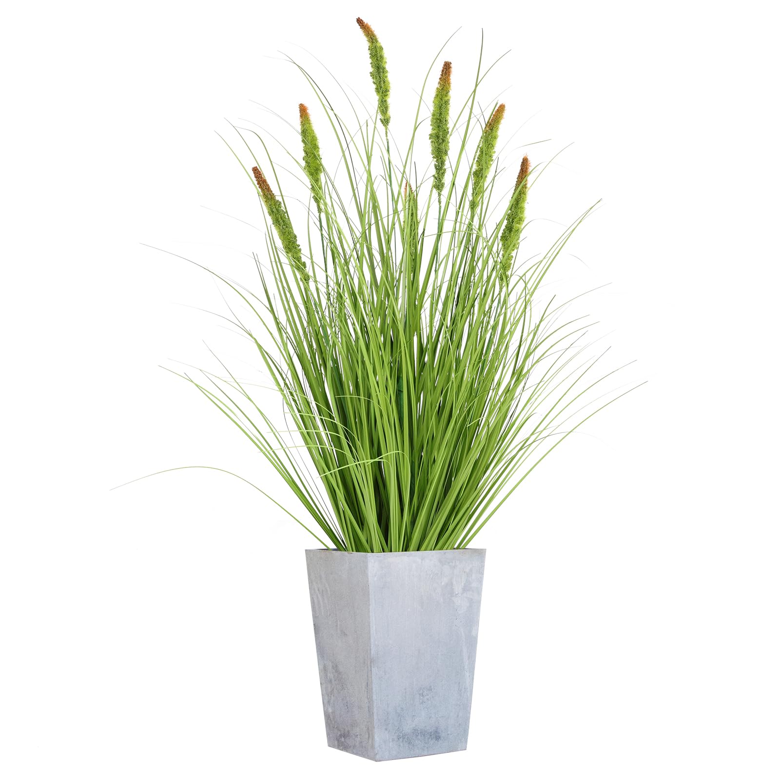 Sztuczna trawa ogonowa w doniczce, sztuczna roślina o wysokości 90 cm, realistyczna trawa dekoracyjna do salonu, biura, na balkon