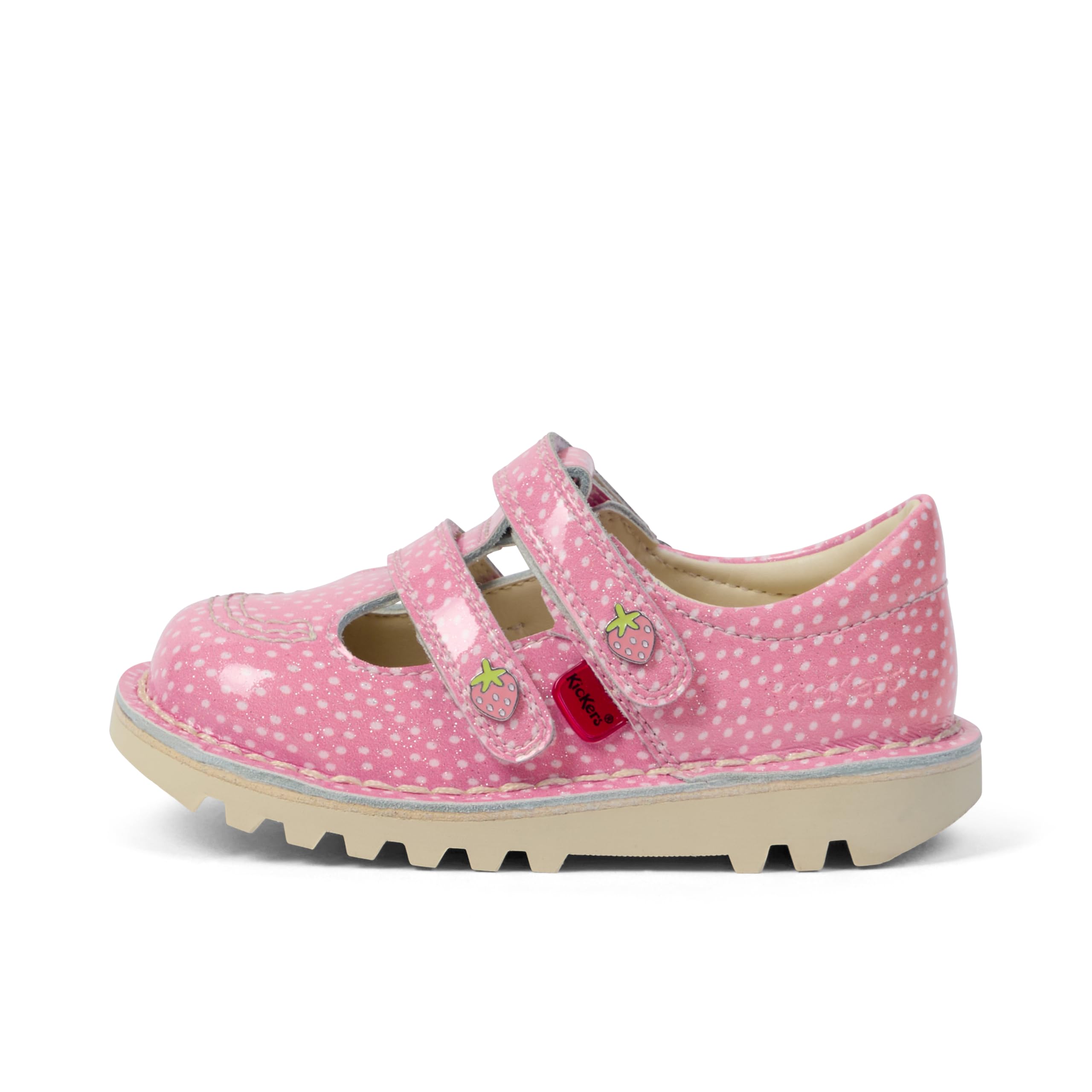 Zapatos unisex niños Kickers Kick T Bar Fruit en piel charol brillante 6