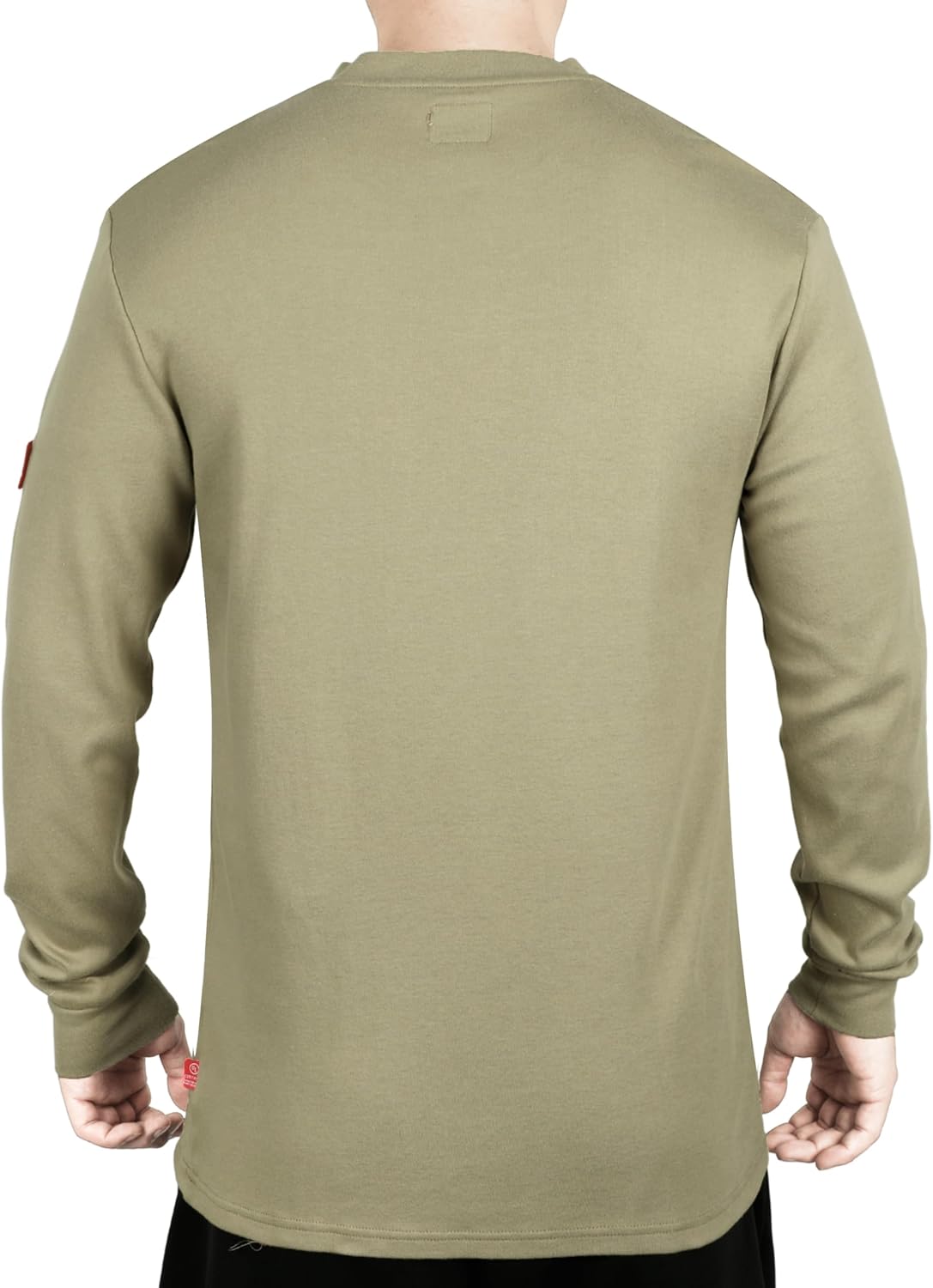 TICOMELA FR Shirts for Men Flame Resistant Shirt NFPA2112/CAT2 7oz Fire Retardant Men's Long Sleeve Henley Shirts